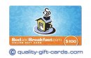 $100 BedandBreakfast.com Gift Card $90
